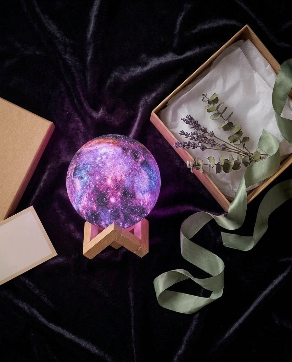 Galaxy-natlampe med berøringskontrol | Stjerne design natlys