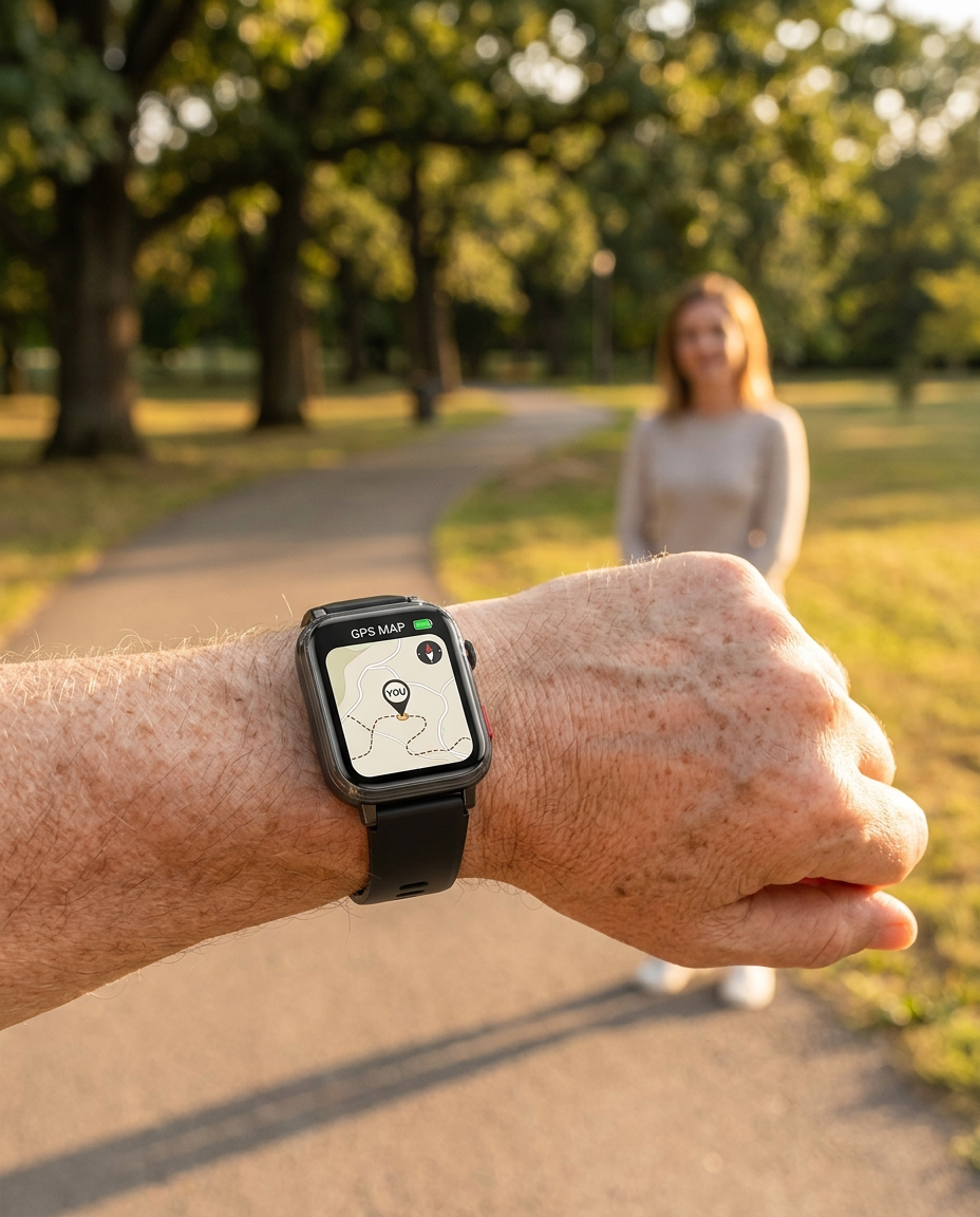 4G Smartwatch GPS SOS Blodsukker Sundhed | ConnectCare Pro