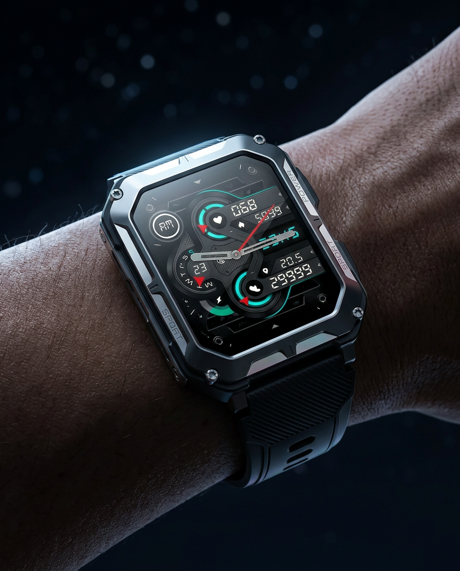 Robust smartwatch | Taktisk udendørs sportsur