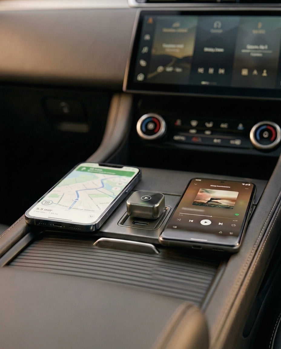 Trådløs CarPlay & Android Auto-adapter | 2-i-1