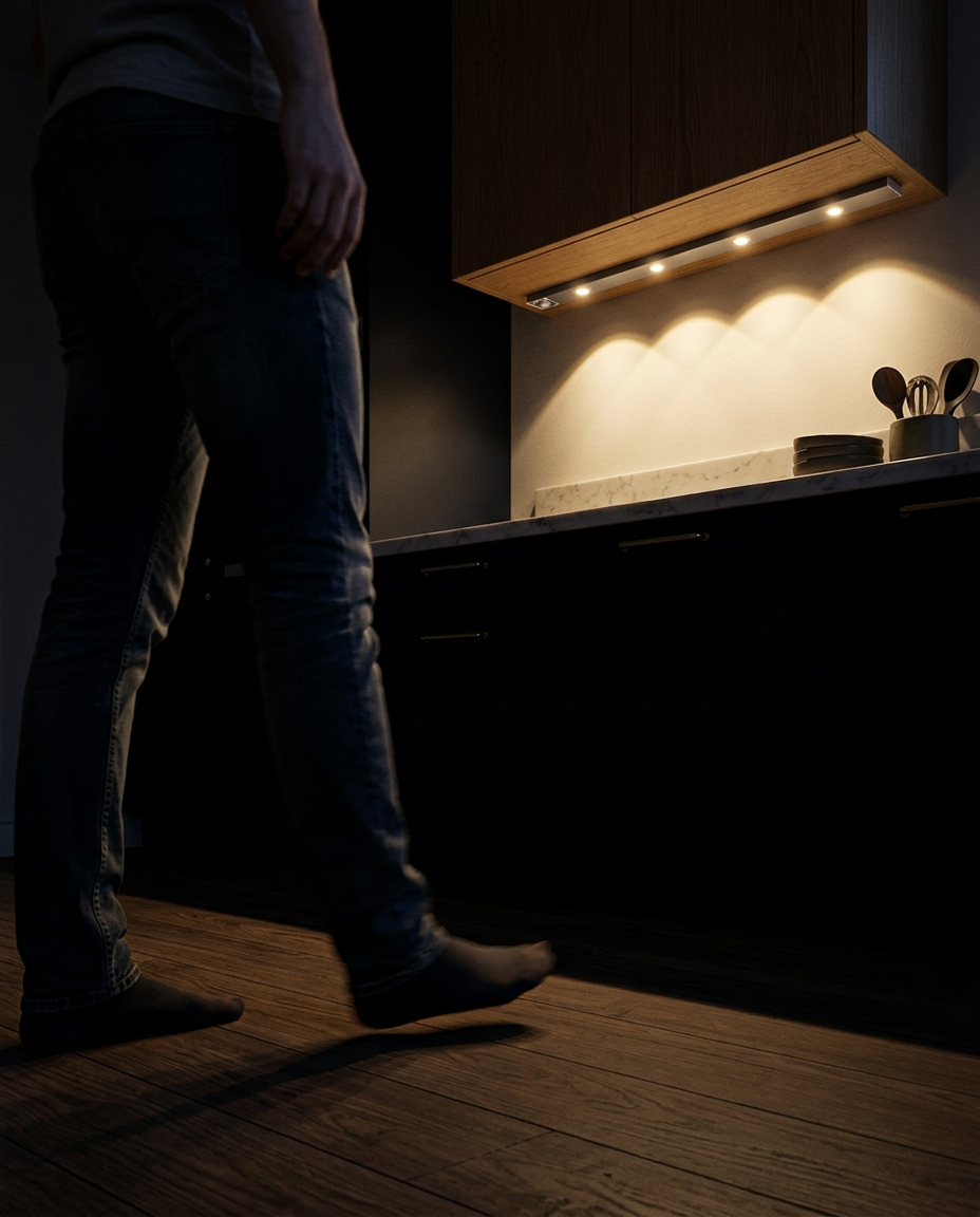 Bevægelsessensor LED-list – Trådløs Underskabslampe