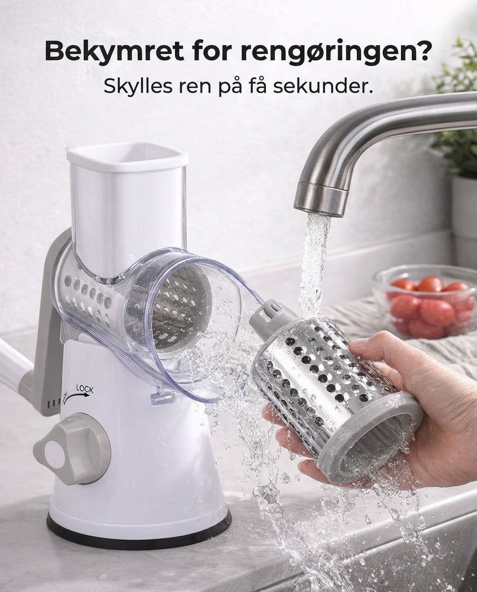 ChopMaster Pro 3-i-1 Roterende Rivejern