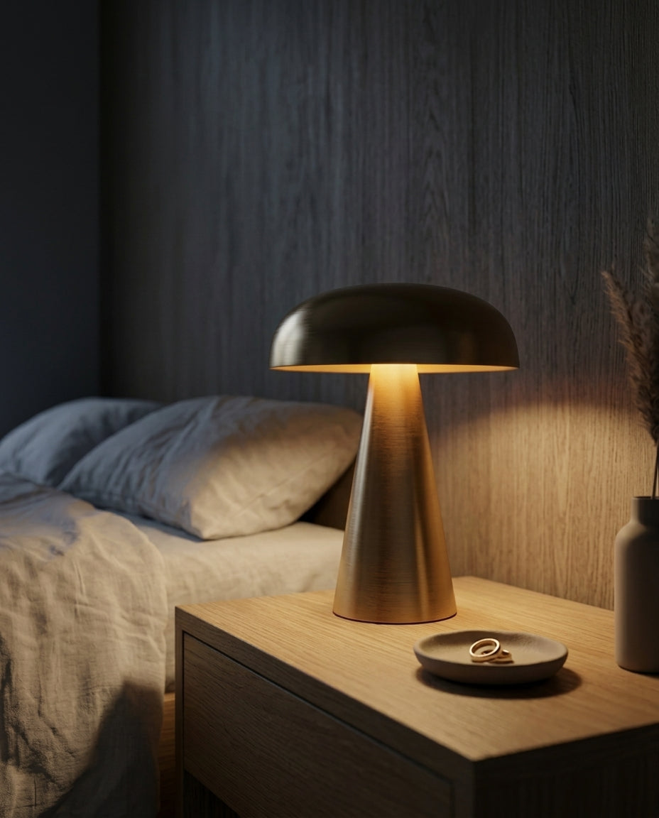 Trådløs Bordlampe – Dæmpbar Batteridrevet Lampe | Aurum Glow