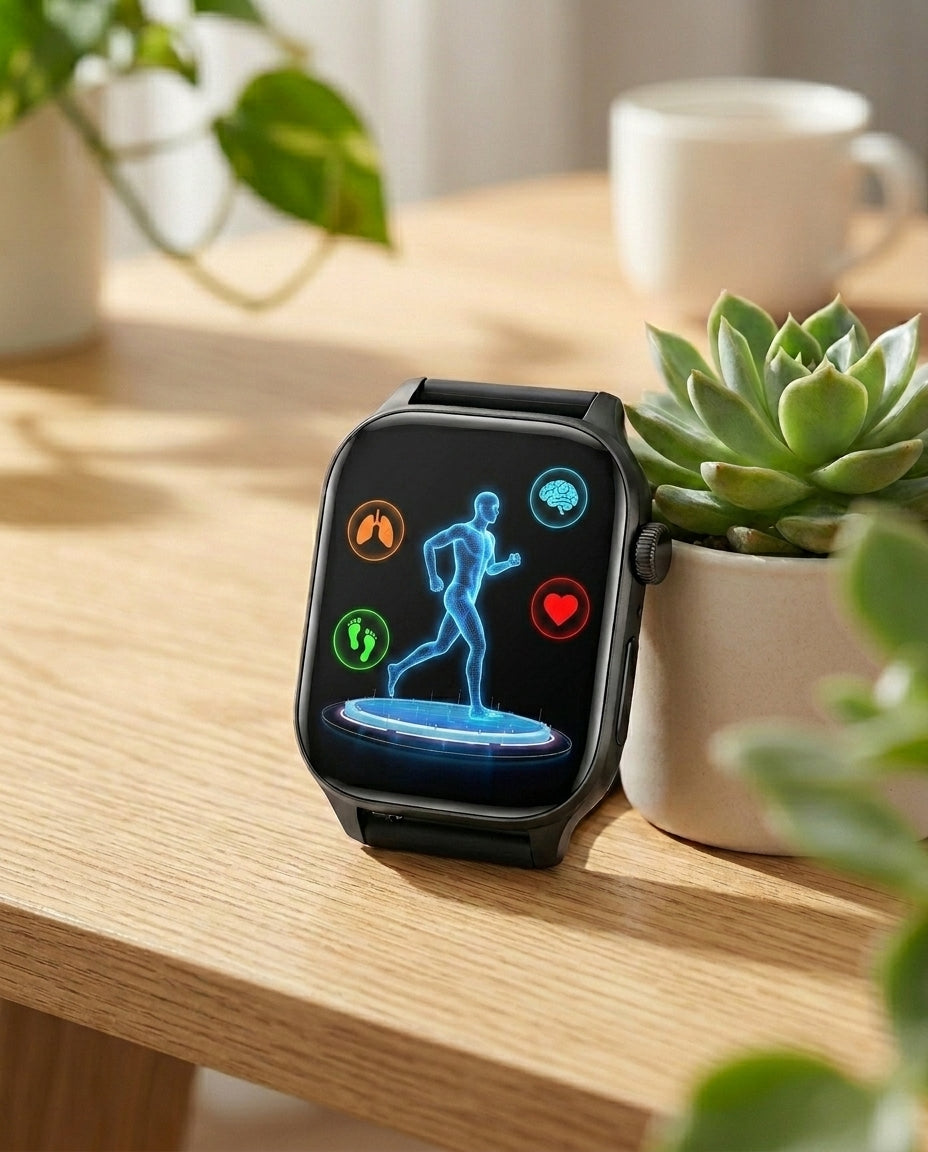 Sundhedssmartwatch – EKG, Blodtryk & Puls | VitalSync Pro
