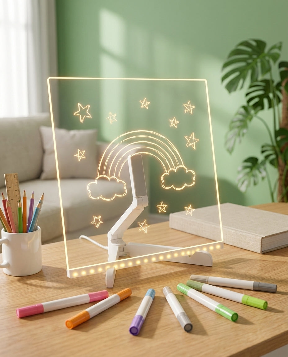 LED-tegnebræt til børn | GlowSketch lysplade