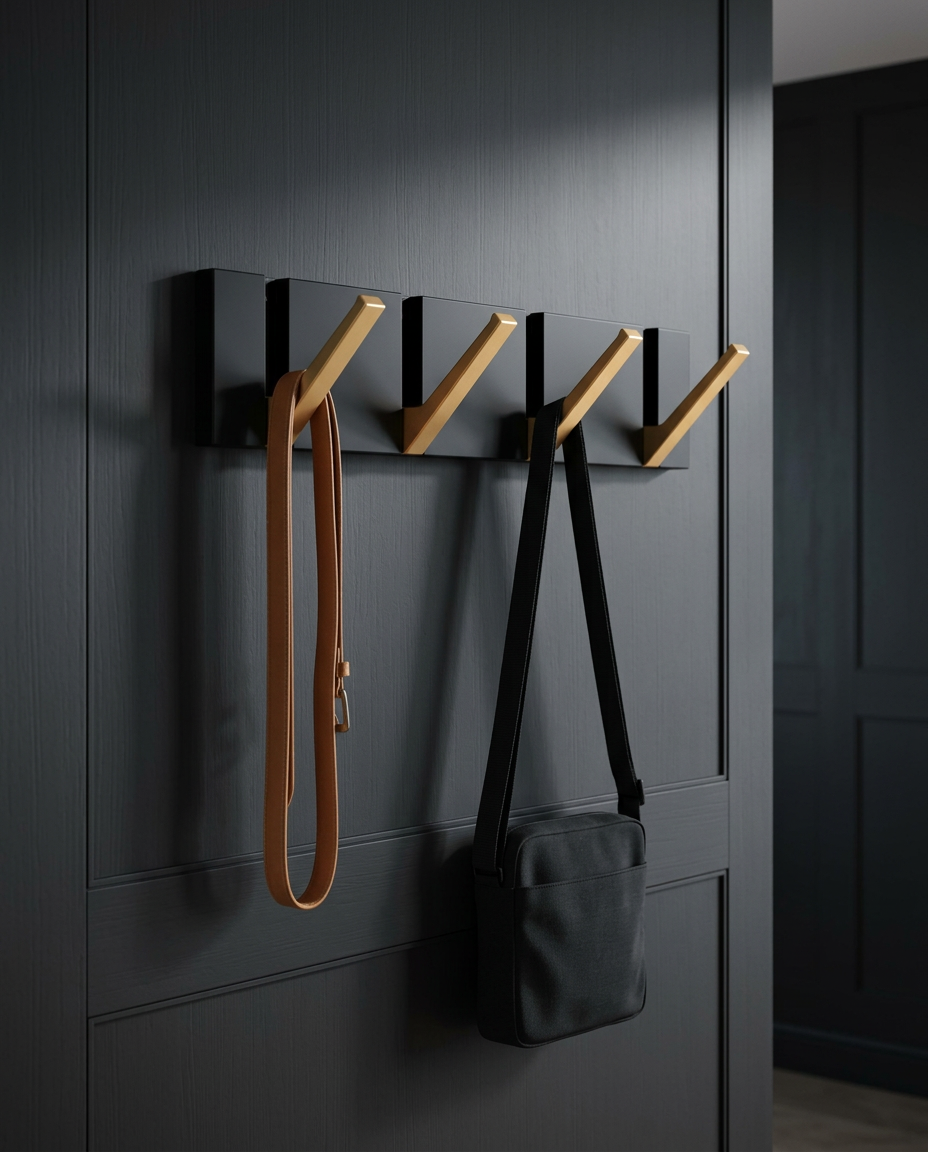 Foldbar Vægkrog | Minimalistisk Rustfri Stål Knagerække