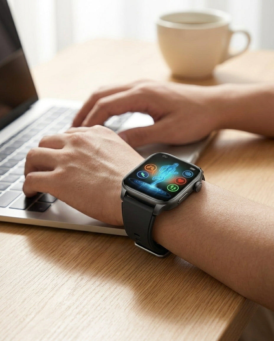 Sundhedssmartwatch – EKG, Blodtryk & Puls | VitalSync Pro