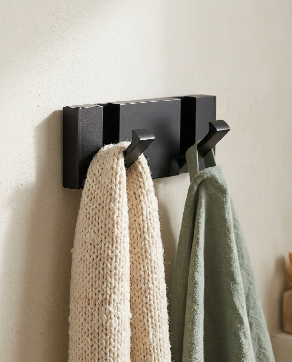 Foldbar Vægkrog | Minimalistisk Rustfri Stål Knagerække