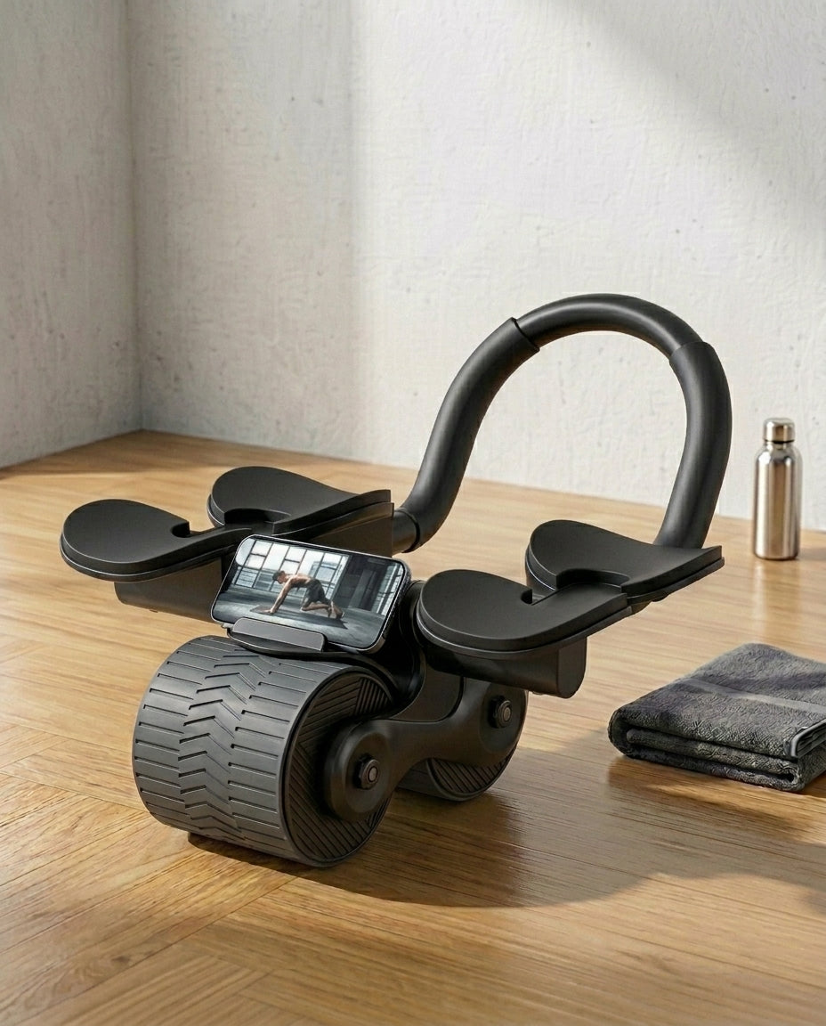 Mavemuskeltræner med telefonholder | CorePro 360