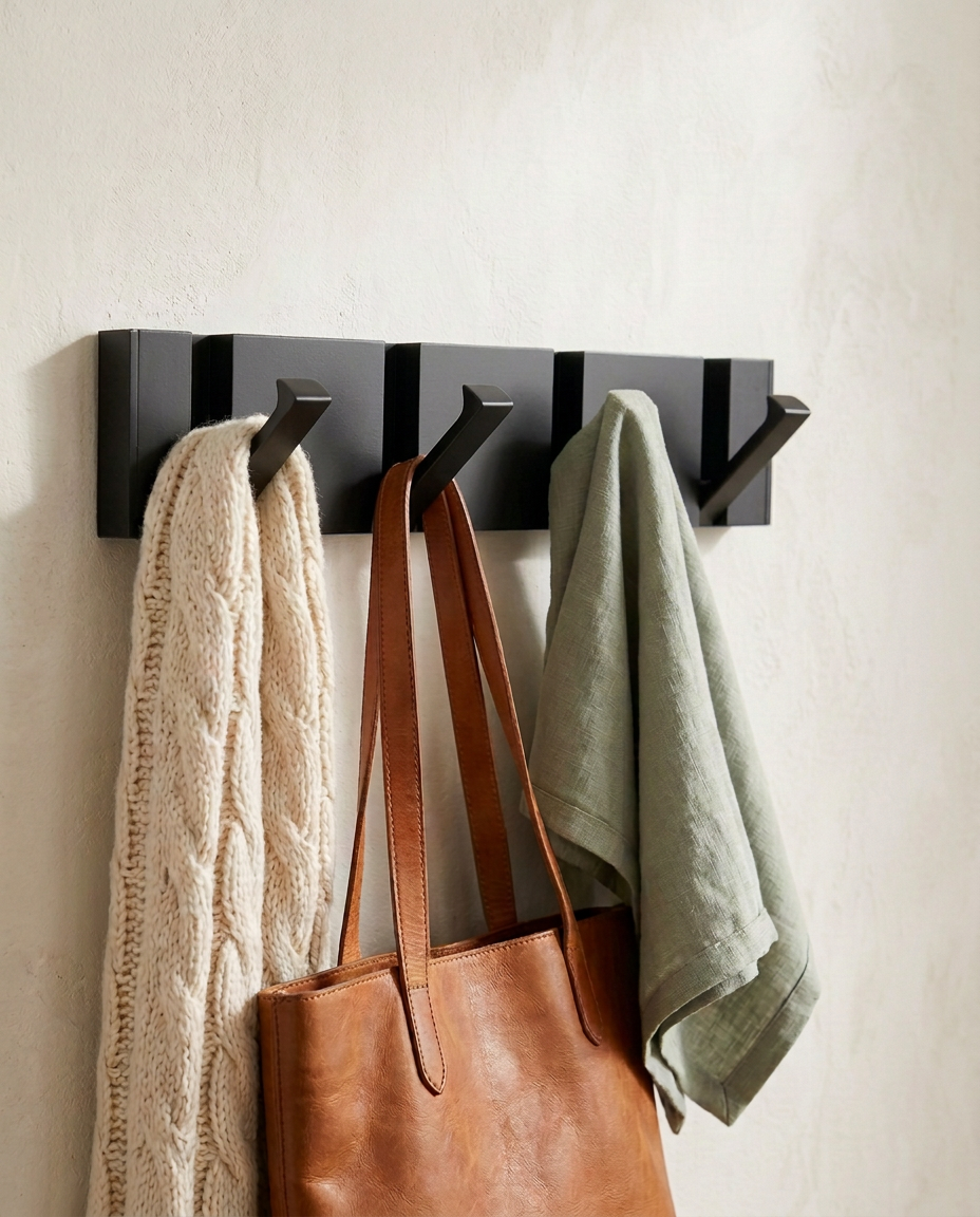 Foldbar Vægkrog | Minimalistisk Rustfri Stål Knagerække