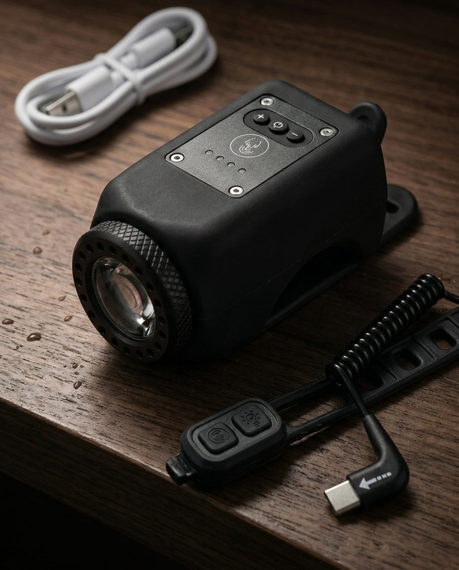 StreetGuard Cycle Beacon | 110 dB-horn og COB-forlygte i én