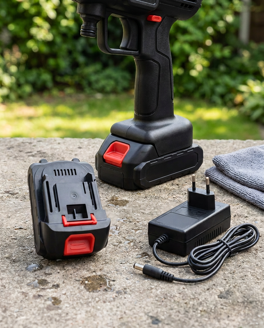 Trådløs Højtryksrenser Batteri & Oplader | 12000mAh