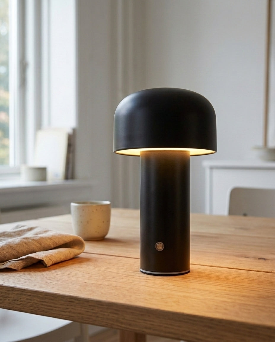 Svampelampe | Genopladelig LED-touch-lampe til skrivebord