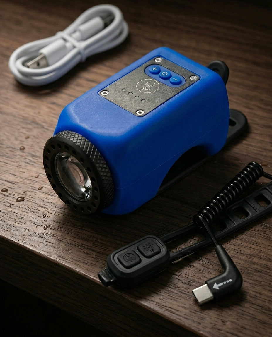 StreetGuard Cycle Beacon | 110 dB-horn og COB-forlygte i én