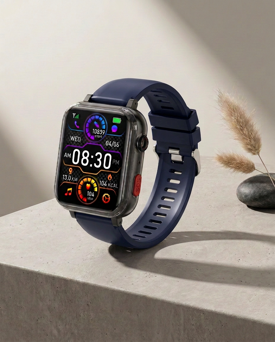 4G Smartwatch GPS SOS Blodsukker Sundhed | ConnectCare Pro