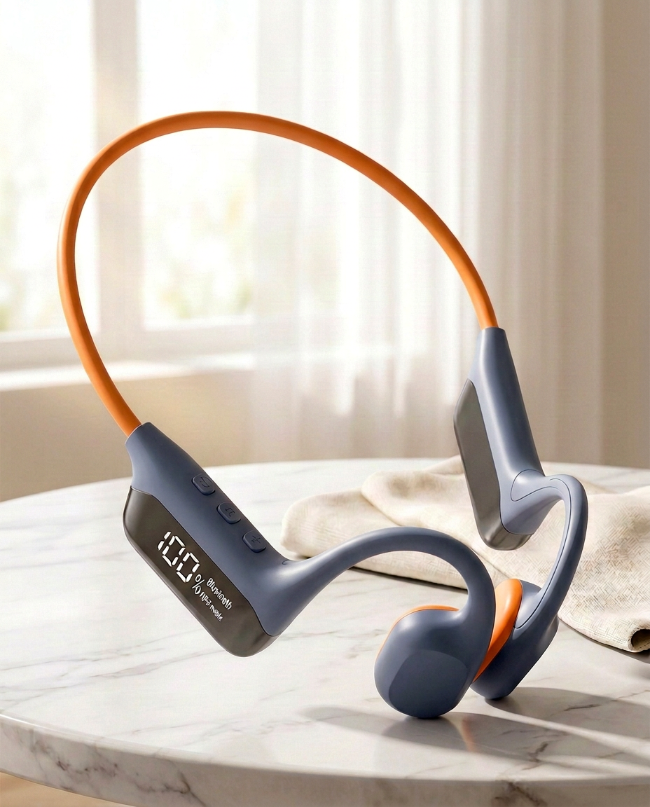 Vandtætte svømmehovedtelefoner | 32GB MP3 Bluetooth IPX8