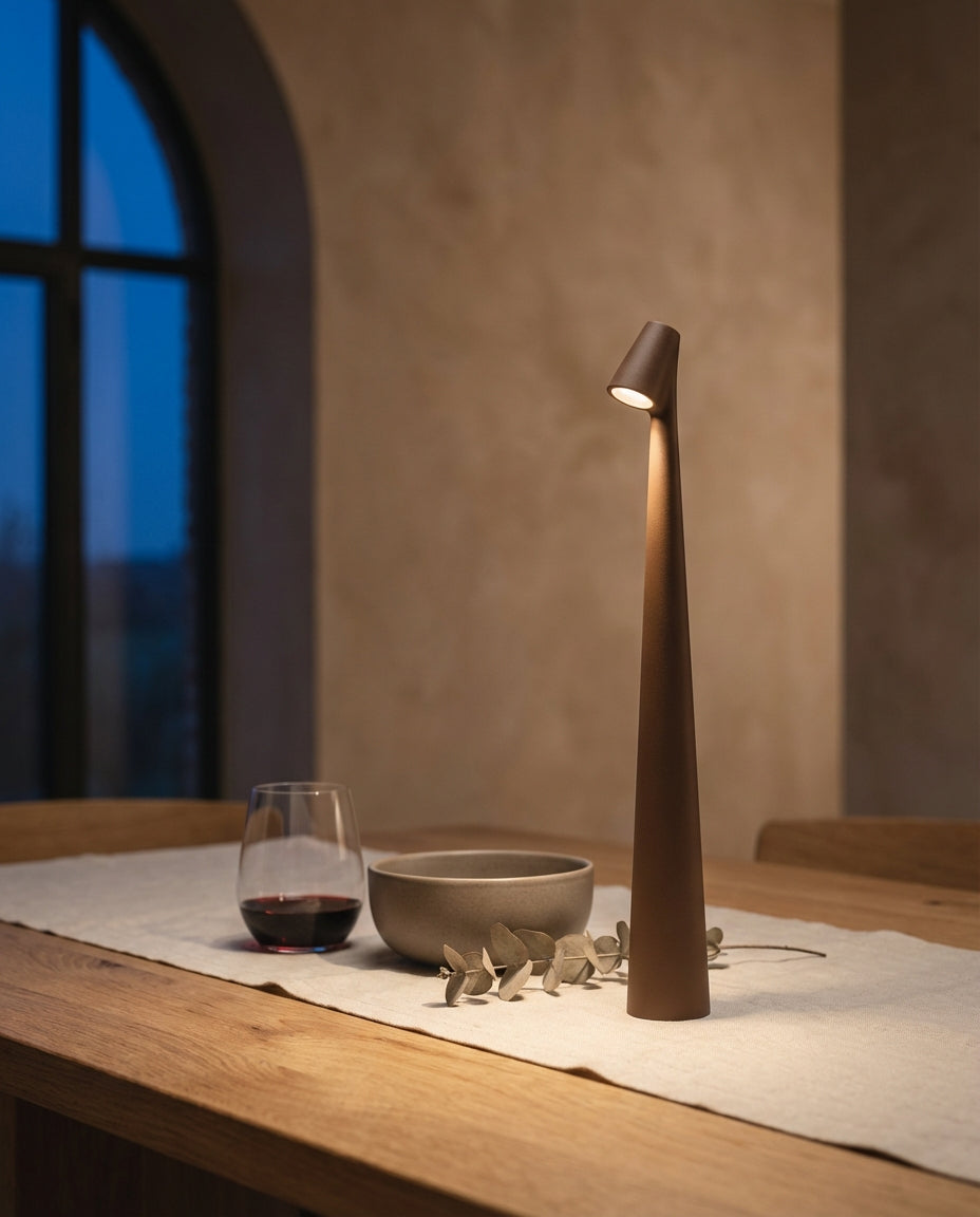 Trådløs LED-bordlampe | Nordisk design | Touch-dimmer