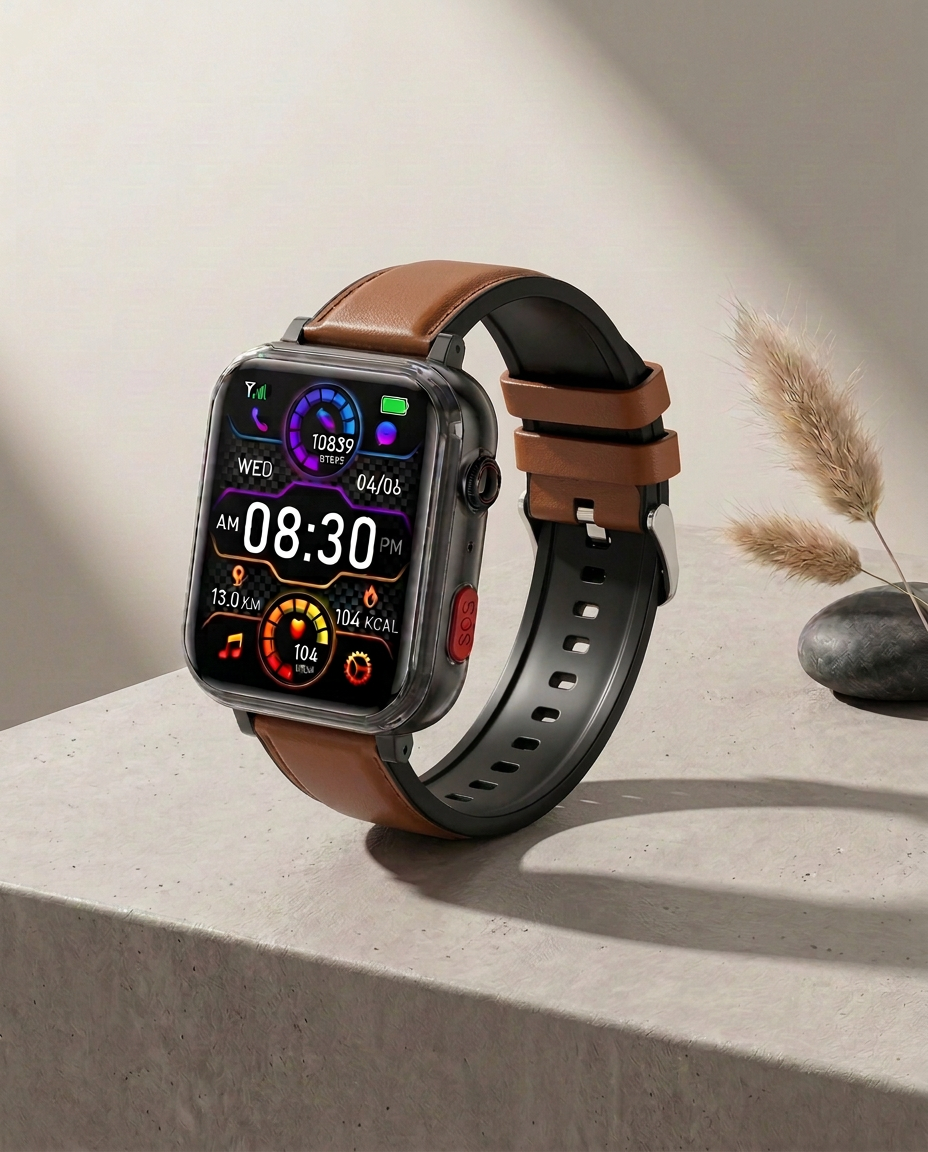 4G Smartwatch GPS SOS Blodsukker Sundhed | ConnectCare Pro