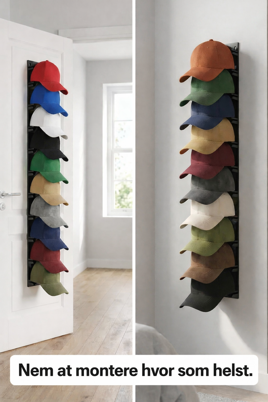 CapStack Pro – Lodret Kasketholder