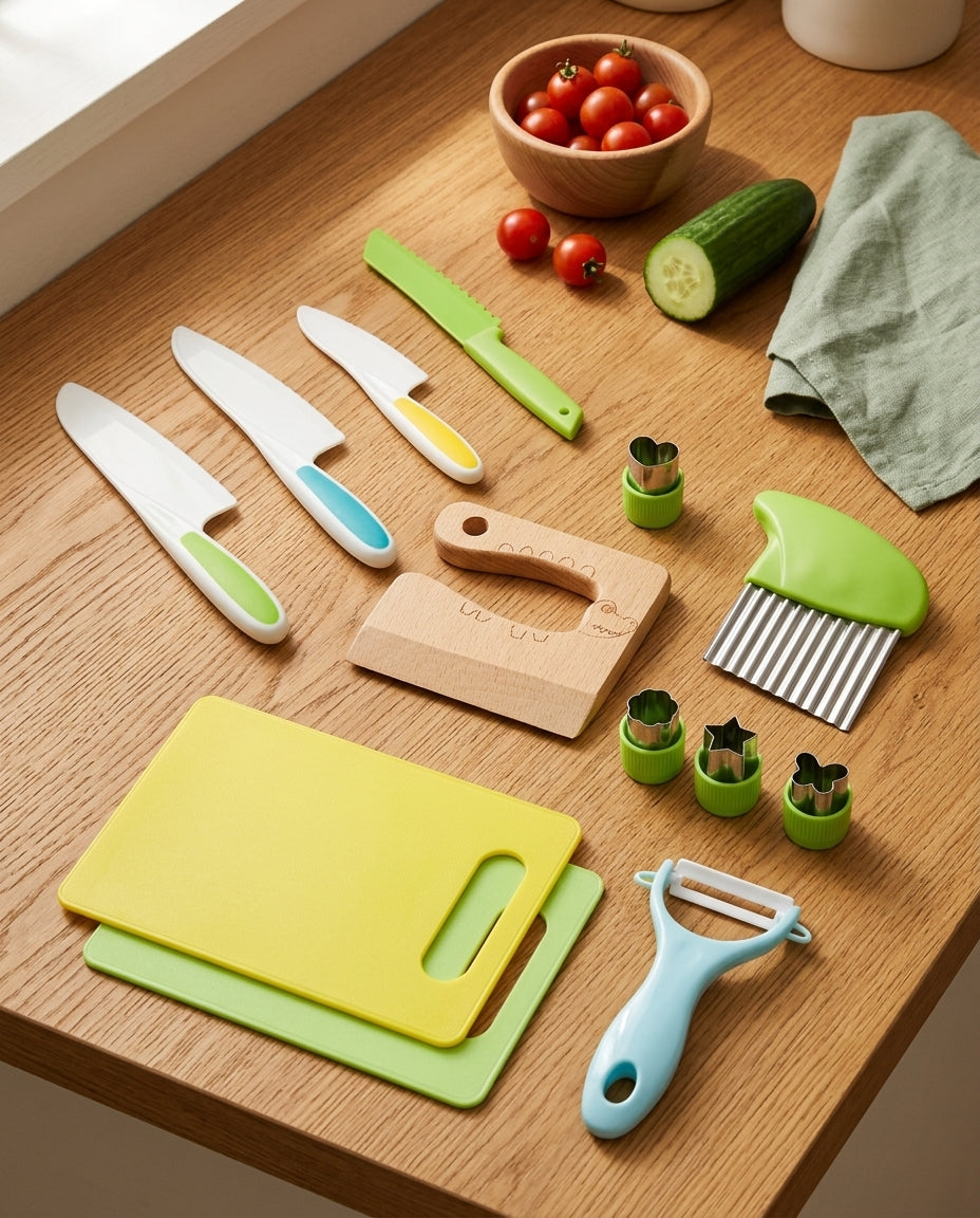LittleHands Kitchen Co. | 13-delt rigtigt madlavningssæt til børn