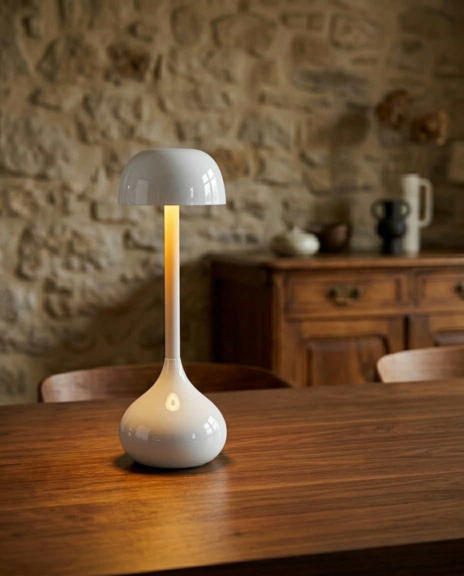 Trådløs dæmpbar svampebordlampe | Genopladelig