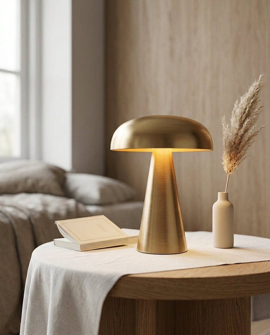 Trådløs Bordlampe – Dæmpbar Batteridrevet Lampe | Aurum Glow