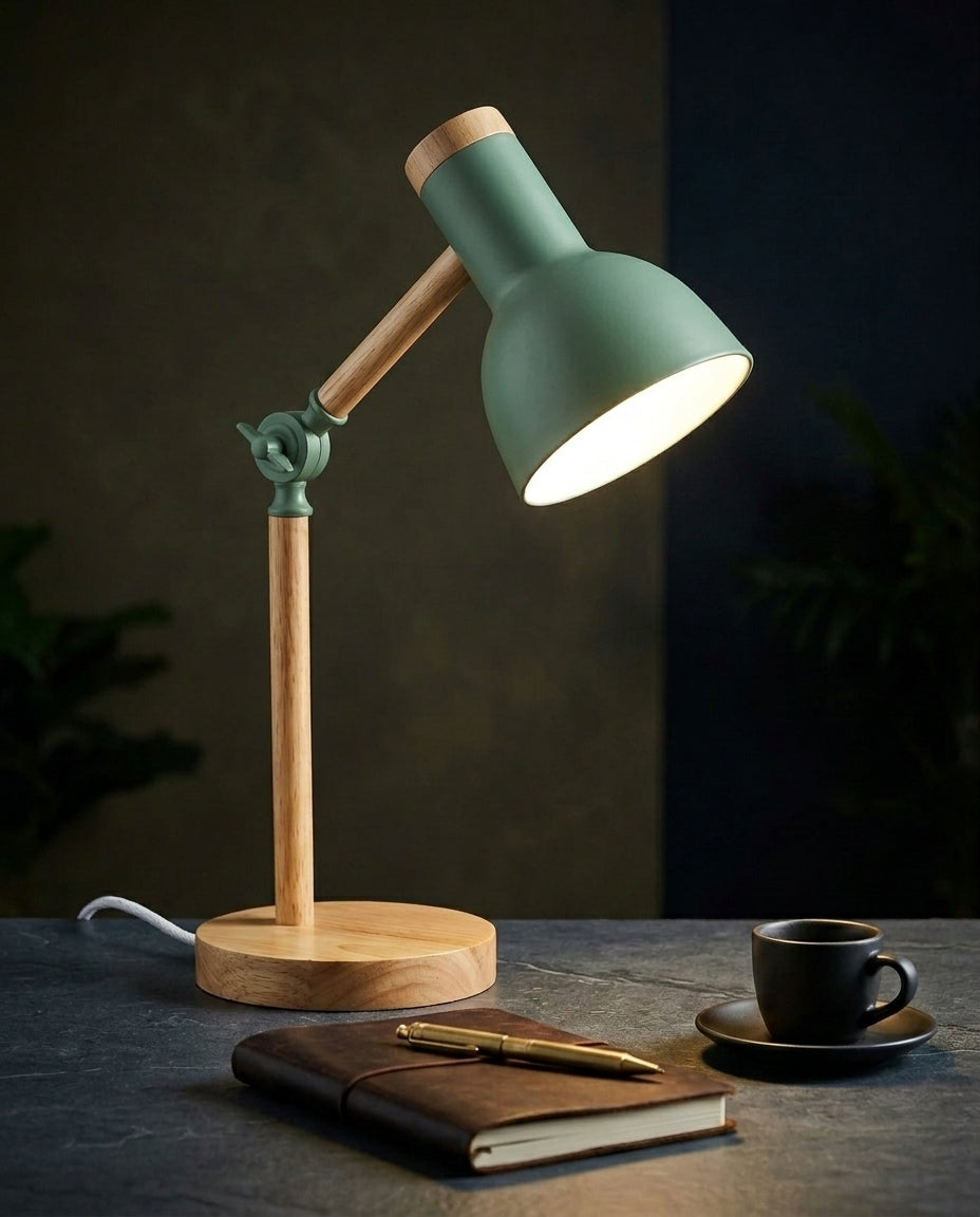 Nordisk LED-skrivebordslampe – Justerbar arm & berøringsdæmper