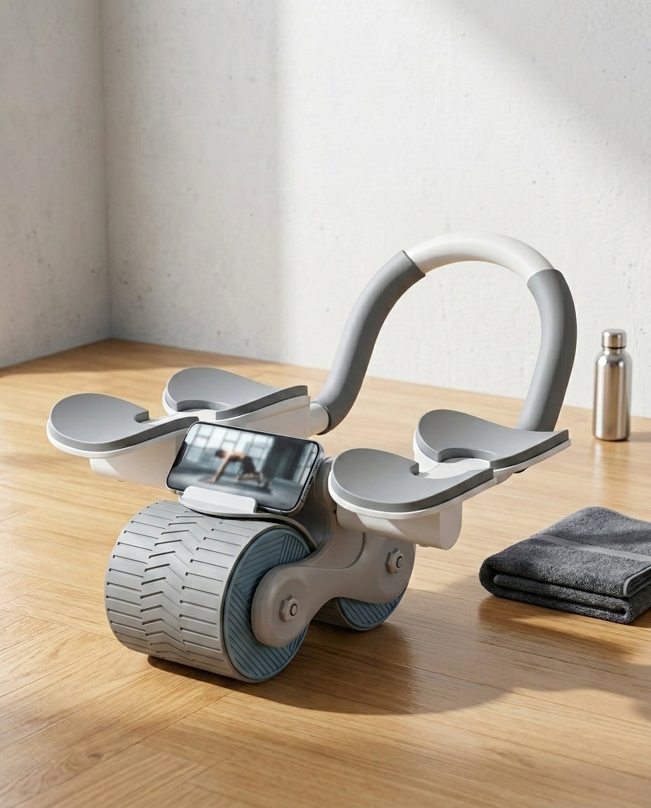 Mavemuskeltræner med telefonholder | CorePro 360