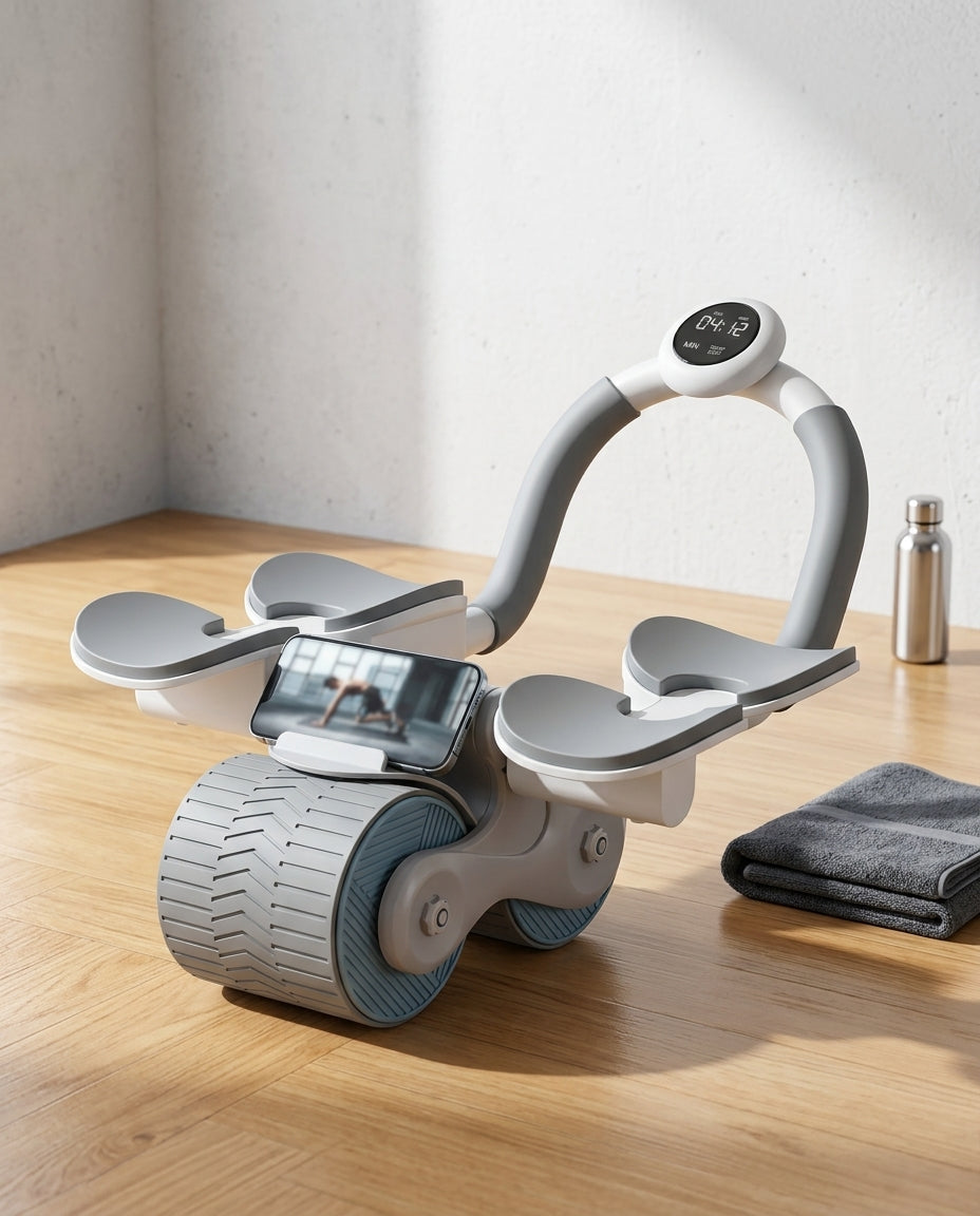 Mavemuskeltræner med telefonholder | CorePro 360