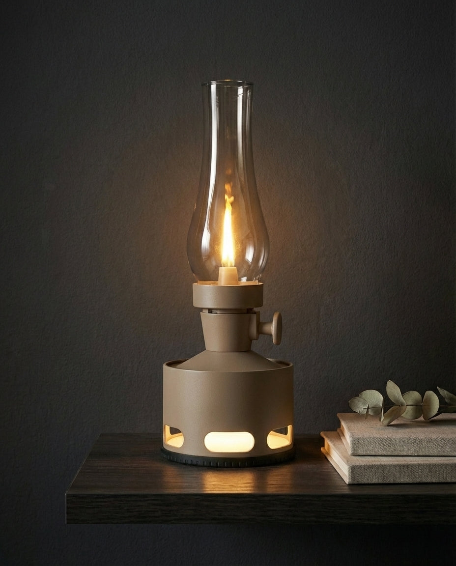 Genopladelig Vintage LED-lygte – WickGlow | USB-C