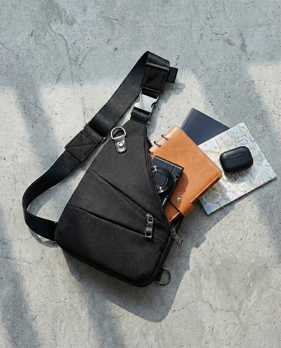 Enkeltrem Tyverisikret Skuldertaske | SlimShield