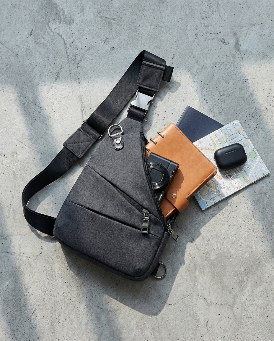 Enkeltrem Tyverisikret Skuldertaske | SlimShield