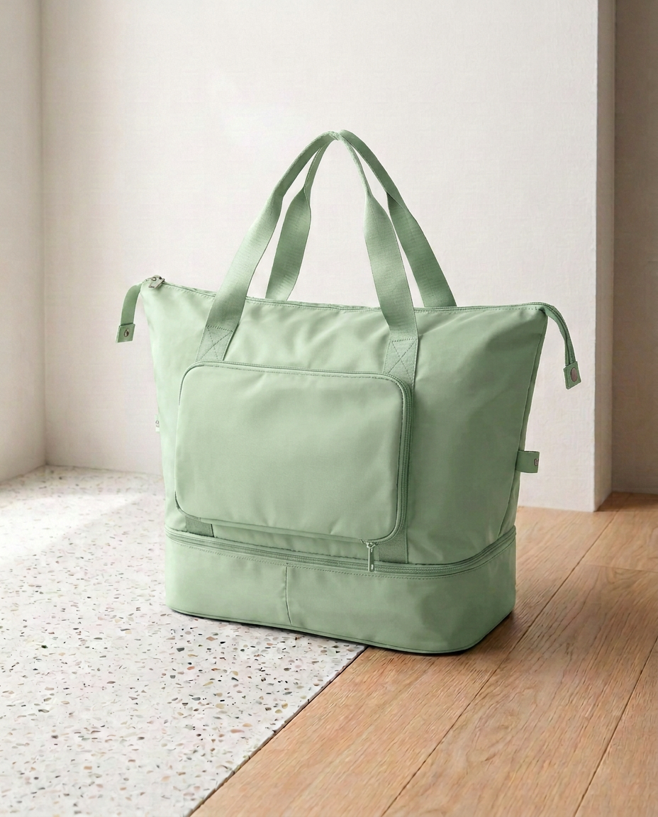 Foldbar rejsetaske – Stor udvidelig weekendtaske