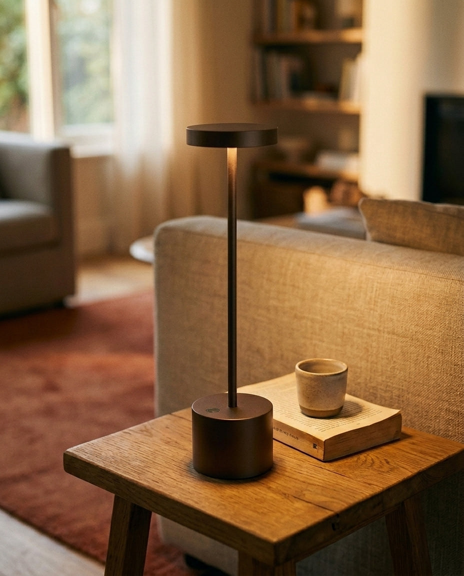 Genopladelig LED-bordlampe | Touch-dæmpning – Lumara