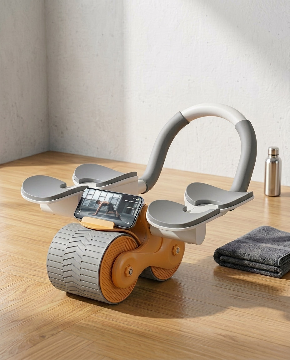 Mavemuskeltræner med telefonholder | CorePro 360