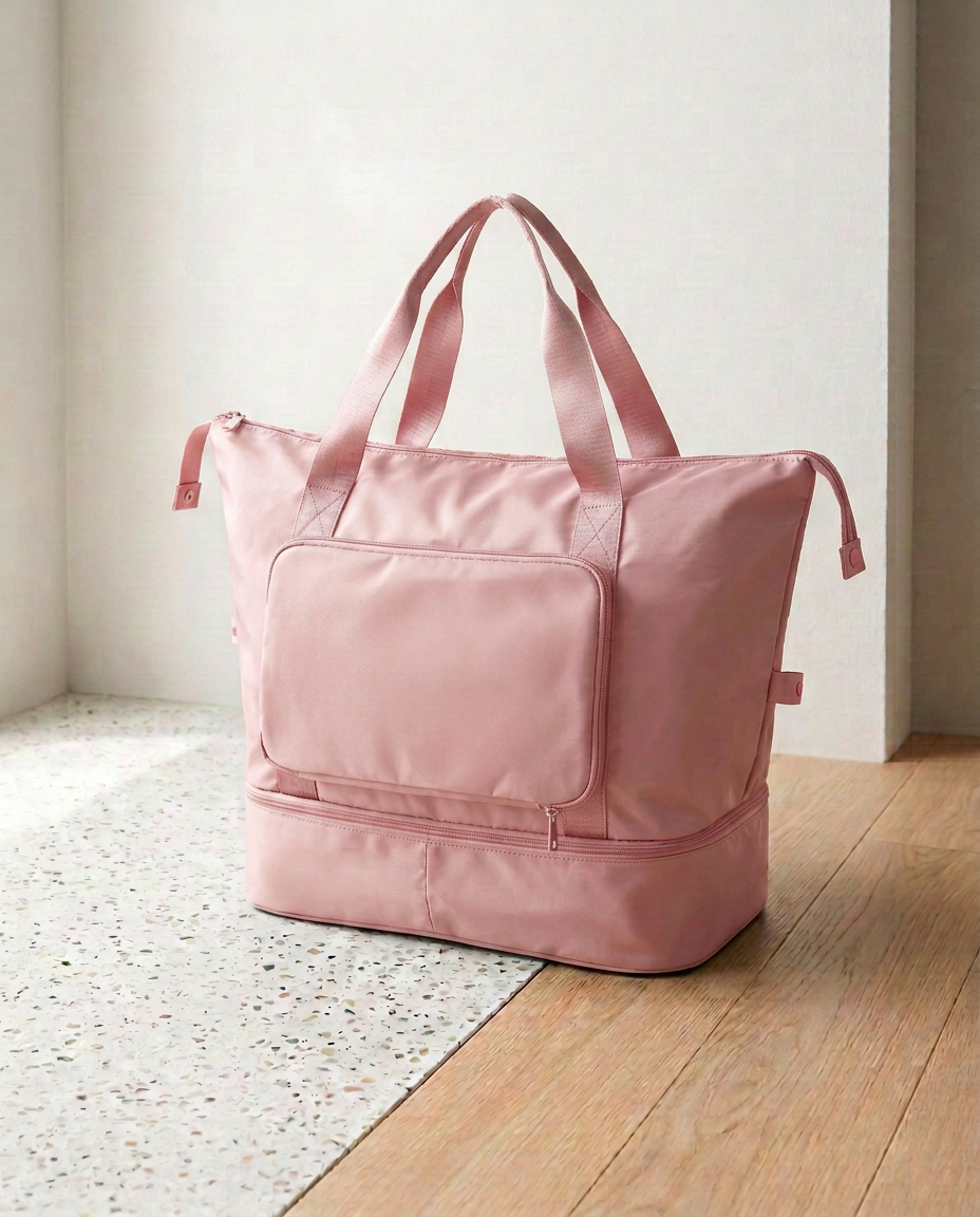 Foldbar rejsetaske – Stor udvidelig weekendtaske