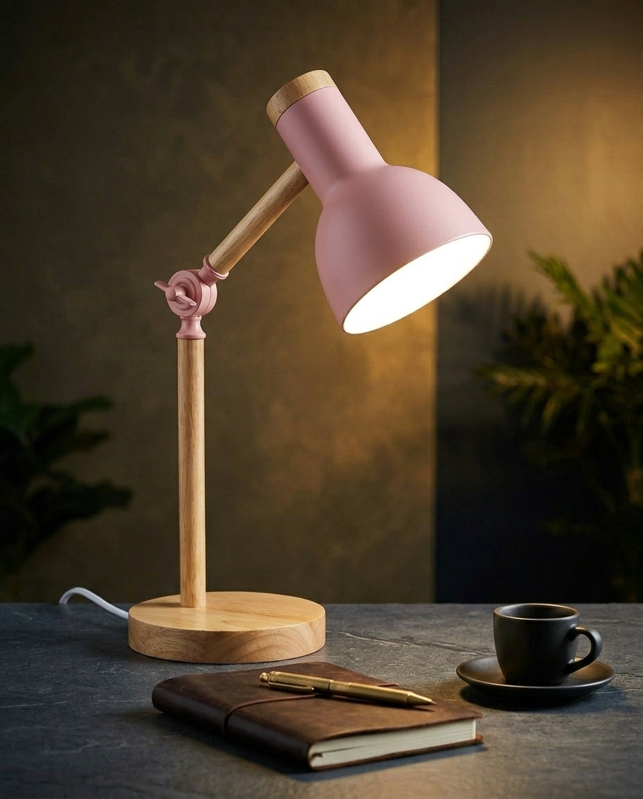 Nordisk LED-skrivebordslampe – Justerbar arm & berøringsdæmper