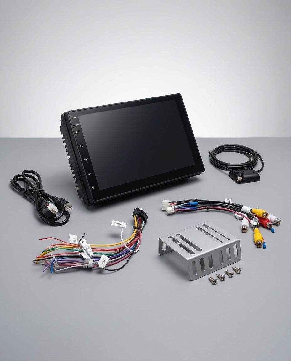 Dobbelt-DIN Android-bilradio | GPS, BT & appbutik