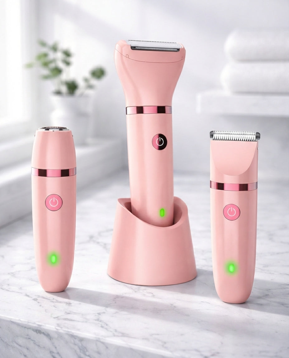 Elektrisk damebarbermaskin 3-i-1 | Ansigt & Krop