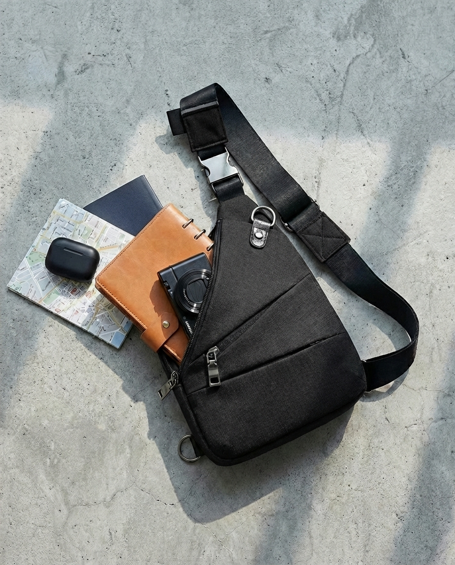 Enkeltrem Tyverisikret Skuldertaske | SlimShield