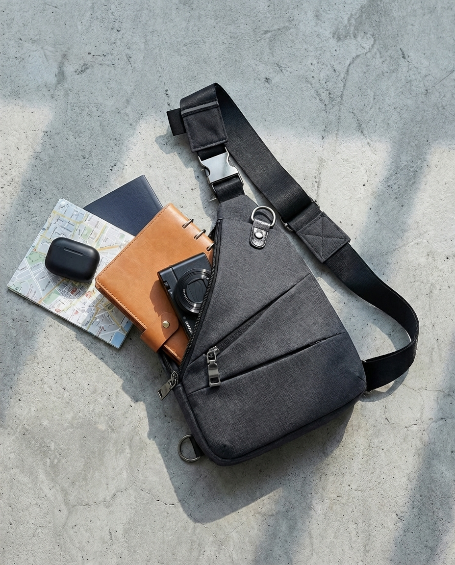 Enkeltrem Tyverisikret Skuldertaske | SlimShield