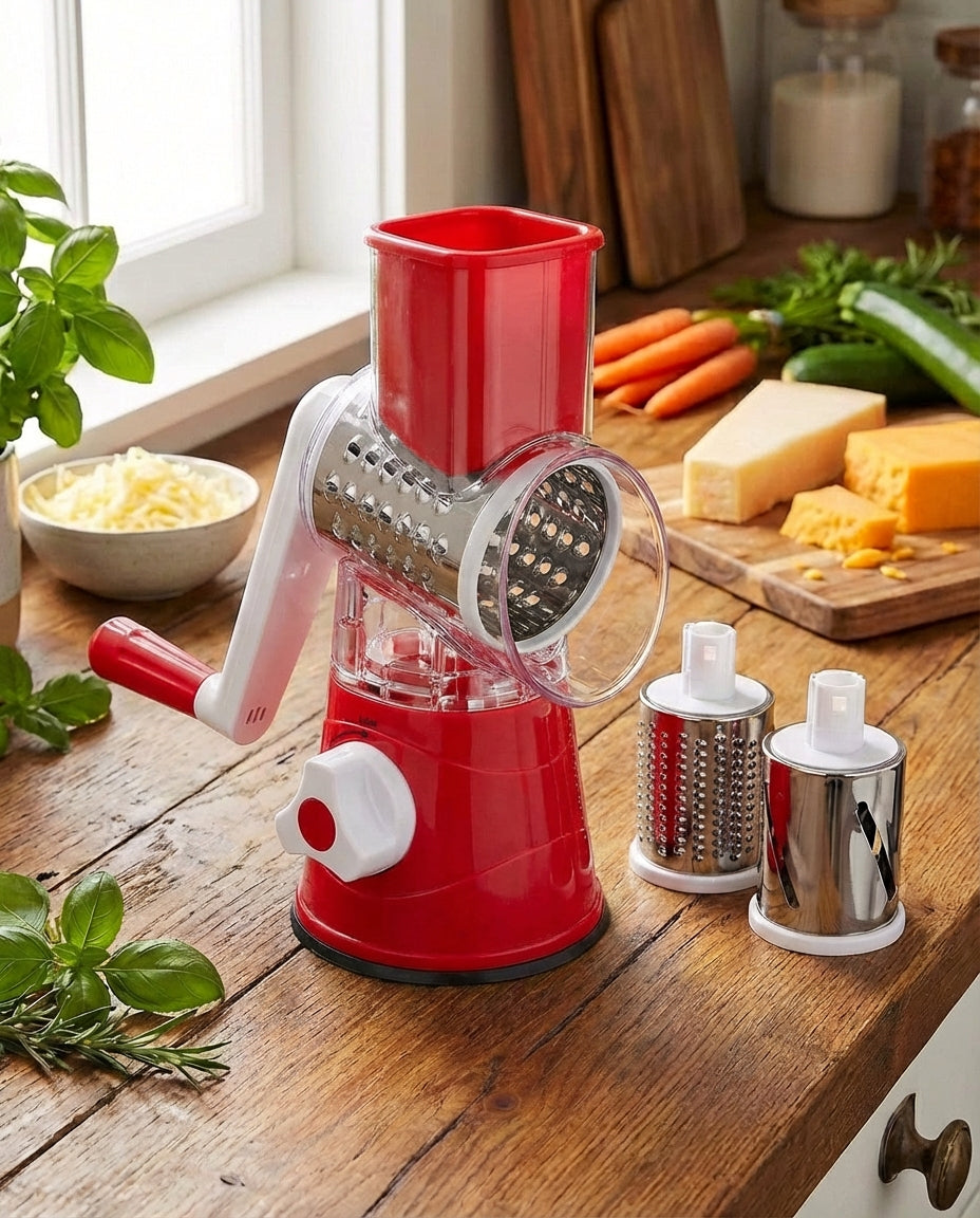 ChopMaster Pro 3-i-1 Roterende Rivejern