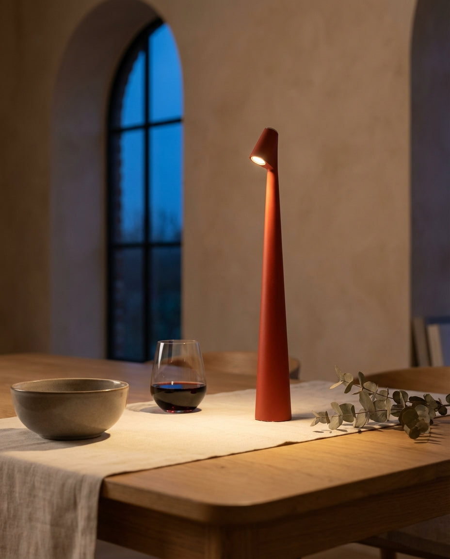 Trådløs LED-bordlampe | Nordisk design | Touch-dimmer