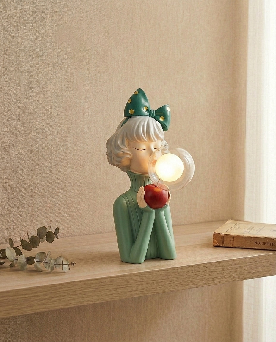 Tyggegummi-figurlampe | Skulpturel dekorativ bordlampe