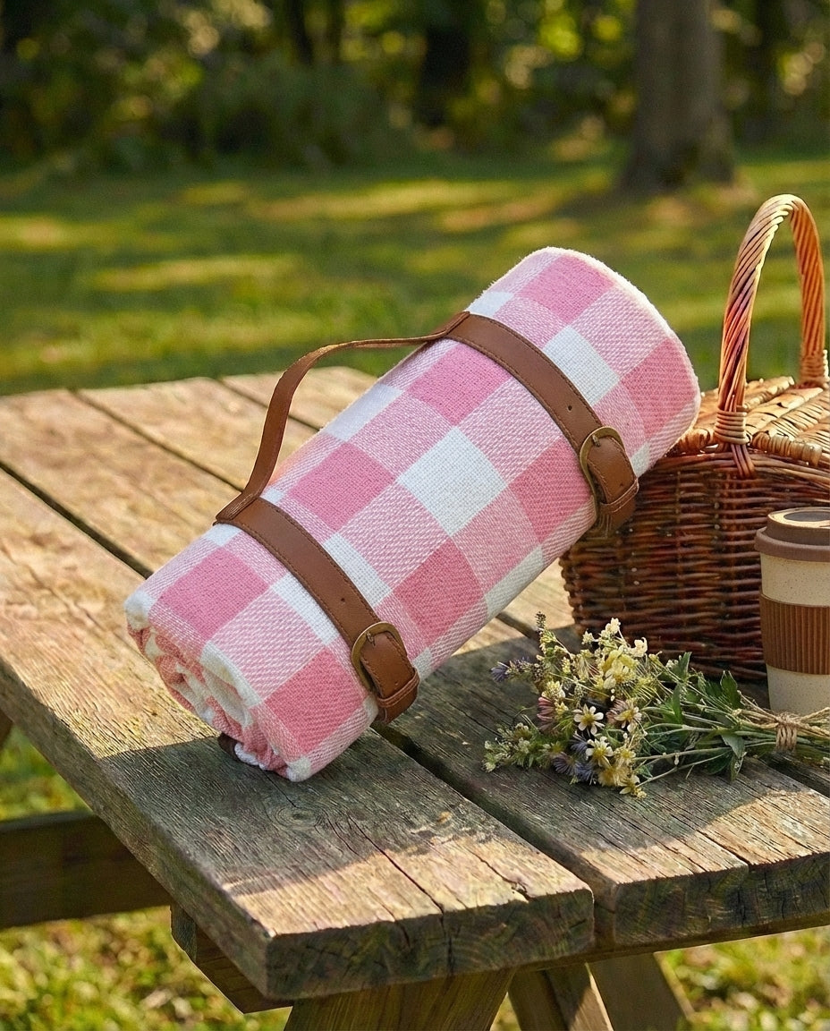 Vandtæt picnictæppe – foldbart sandfrit udendørstæppe
