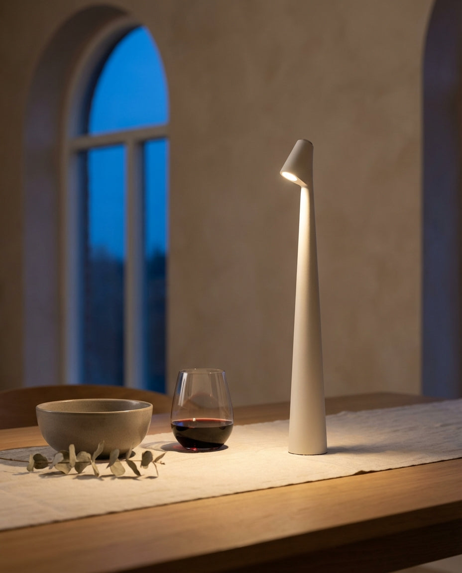 Trådløs LED-bordlampe | Nordisk design | Touch-dimmer