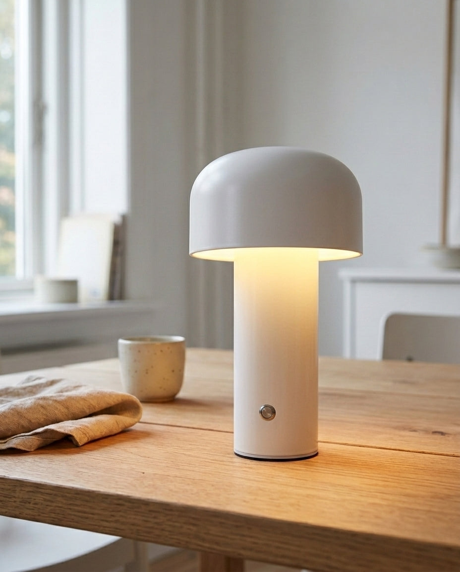 Svampelampe | Genopladelig LED-touch-lampe til skrivebord