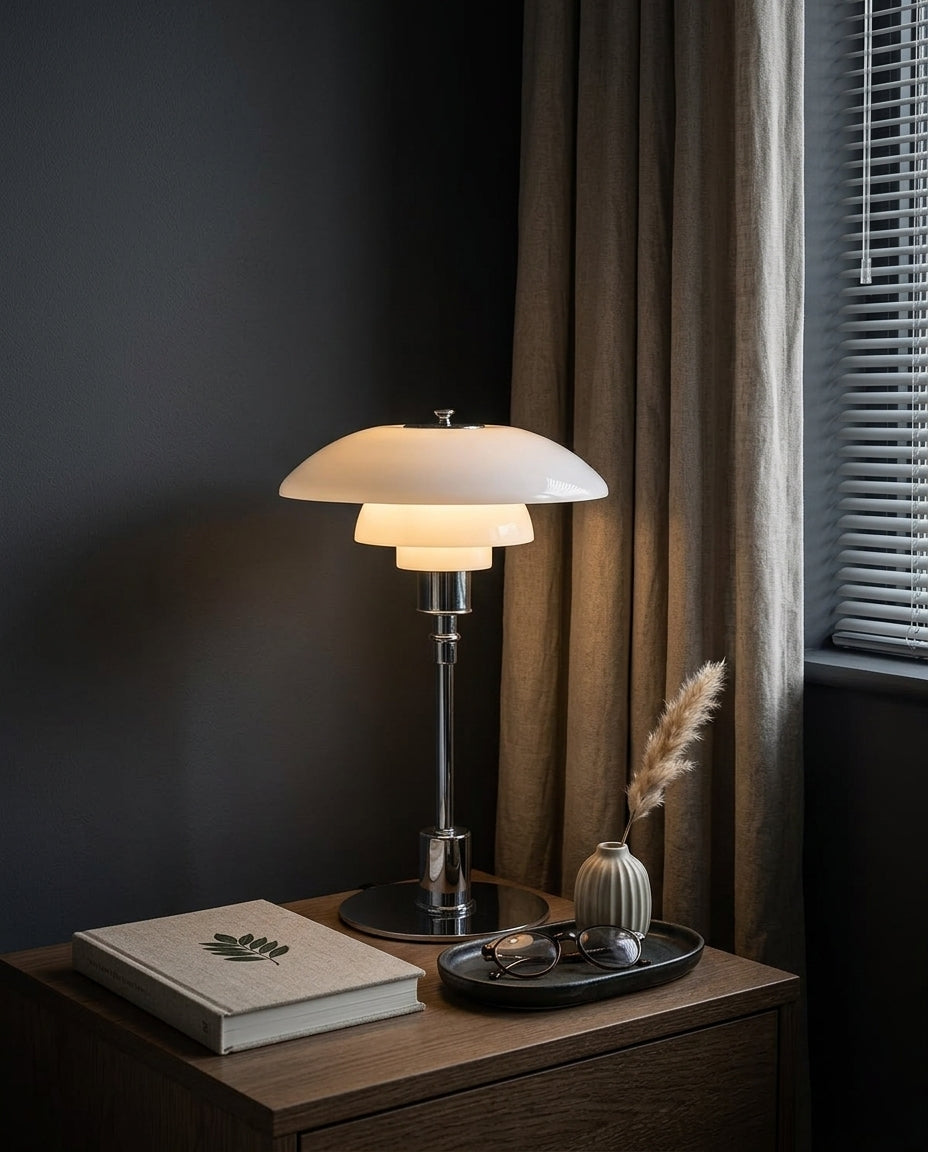 LED-bordlampe – Skandinavisk design | Jern & glas