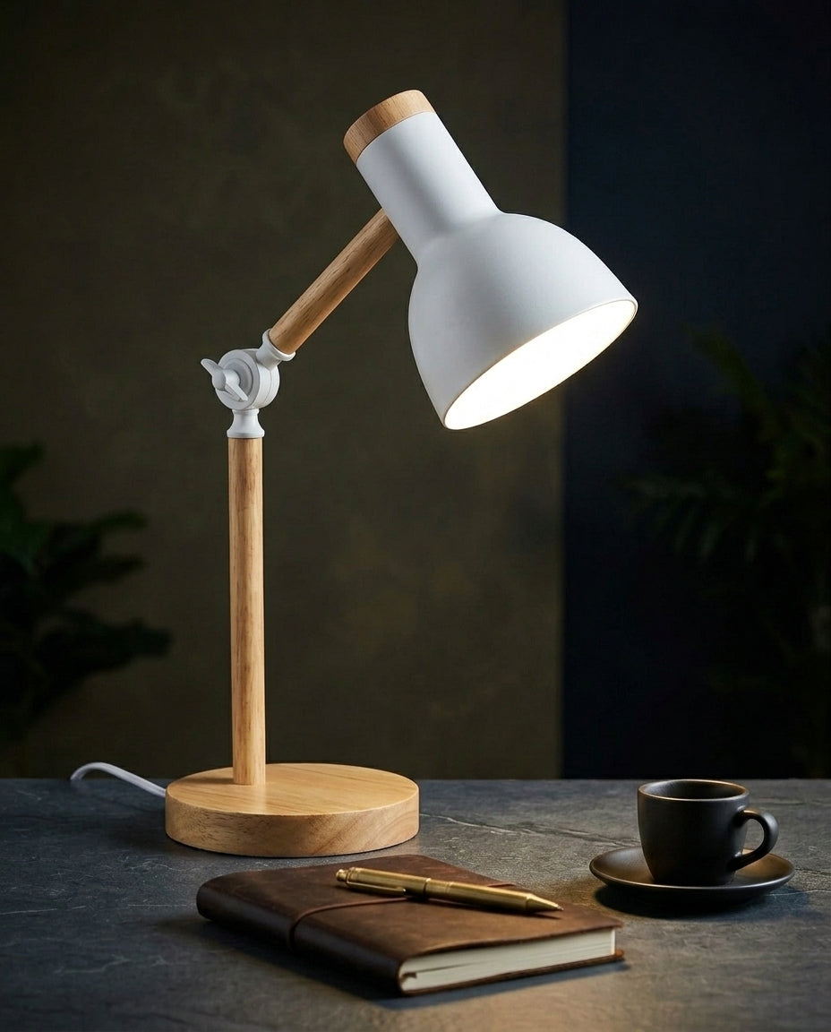 Nordisk LED-skrivebordslampe – Justerbar arm & berøringsdæmper