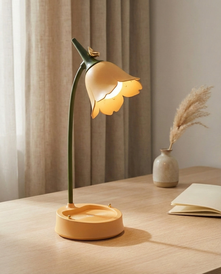 Blomsterbordslampe | BloomGlow – Touch & Dæmpbar LED